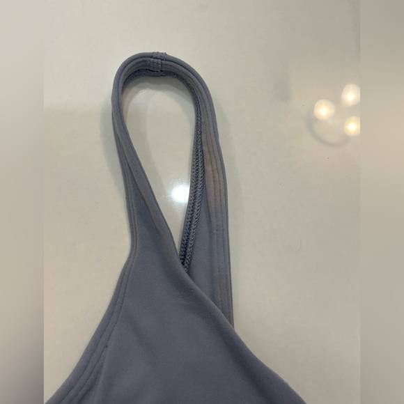 Lululemon Align Tank Size 8 Gray Blue Athletic Gym Sport Top Bra Support - Picture 4 of 6